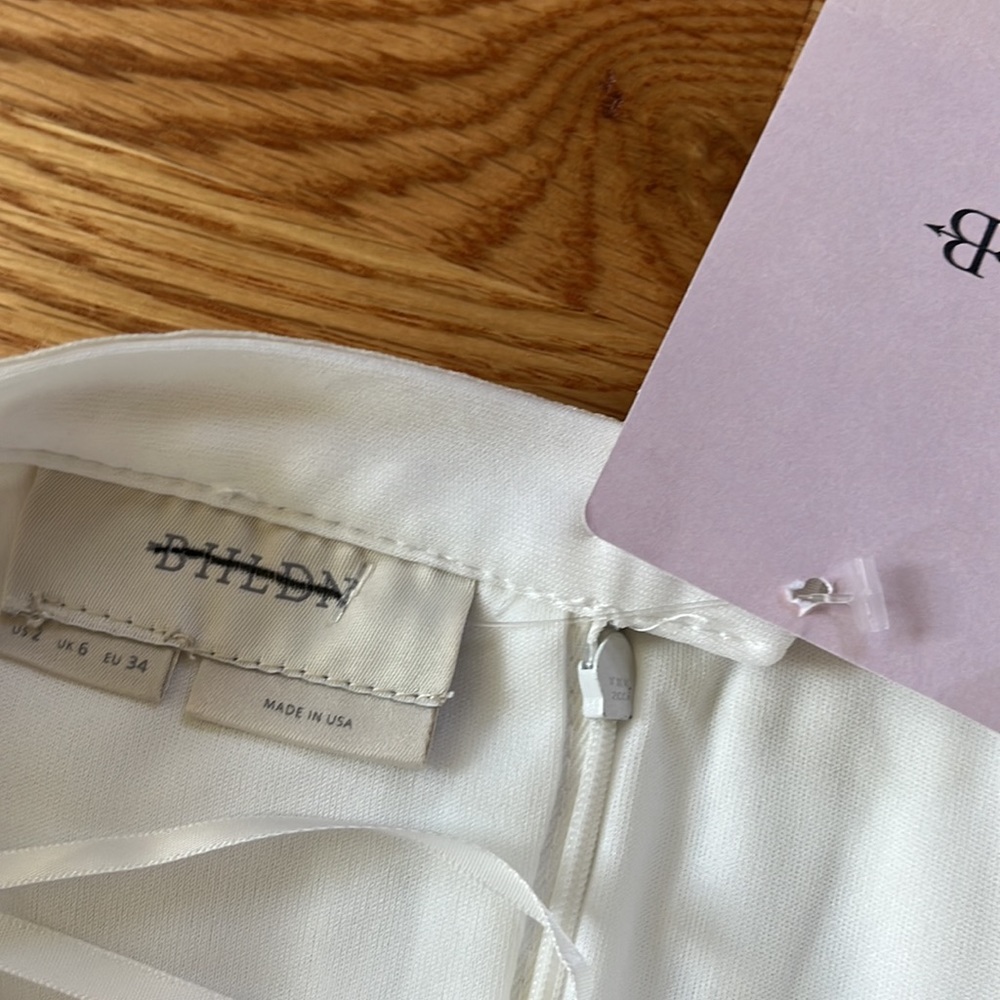 NWT BHLDN Leena Tulle Midi Skirt Ivory Sizes 0, 2, 4, - Picture 13 of 17